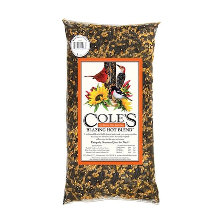 Coles Cole's Blazing Hot Blend Assorted Species Black Oil Sunflower Wild Bird Food 20 lb BH20